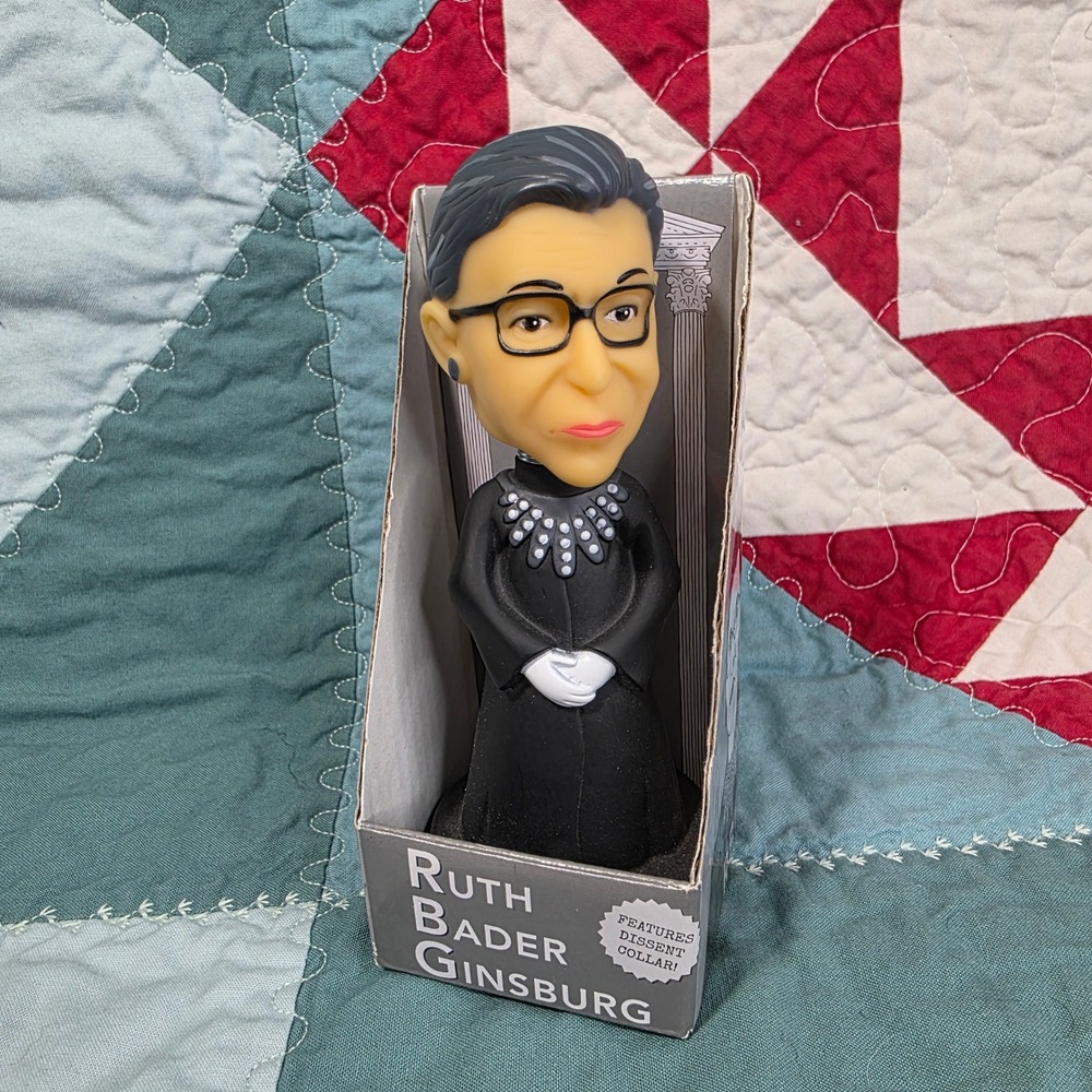 Ruth Bader Ginsburg RBG Bobblehead Nodder Archie McPhee Dissent Collar